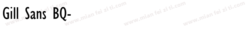 Gill Sans BQ字体转换